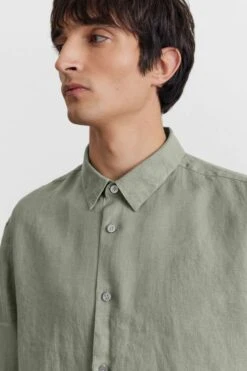 DRYKORN Klassisches Hemd In Slim Fit Aus Reinem Leinen Grün -Drykorn Geschäft 10 47 126004 47188 RUBEN 2100 04 daeb938606729fa87b0a7911838951b60daa40ef 720x1080