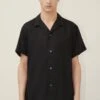 DRYKORN Kurzarmhemd Mit Camp Collar Aus Leinen Schwarz -Drykorn Geschäft 10 47 126004 47217 BIJAN 1000 01 c02bca07ec5be200b3e4b5c36fb6c7c9ece43432 720x1080