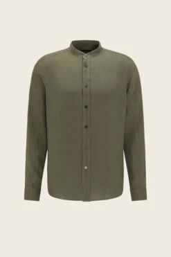 DRYKORN Hemd Mit Stehkragen Aus Reinem Leinen Grün -Drykorn Geschäft 10 47 126004 47254 TAROK 2100 07 011dd3077678b121456b5872a7825a338c10f9a5 720x1080