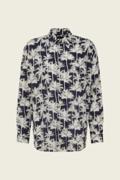 Oversized Hemd Mit All-Over Palmen-Print Blau -Drykorn Geschäft 10 47 126071 47319 OMANOC 3000 07 ffece73bb75c64764681eef2ff27df688779924b 720x1080