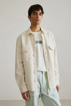 Drykorn Geschäft 7 Authentisches Overshirt Off_white