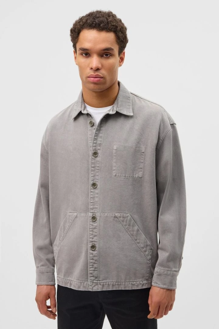 Shirt Mit Eingriffstaschen Grau 3 Shirt Mit Eingriffstaschen Grau