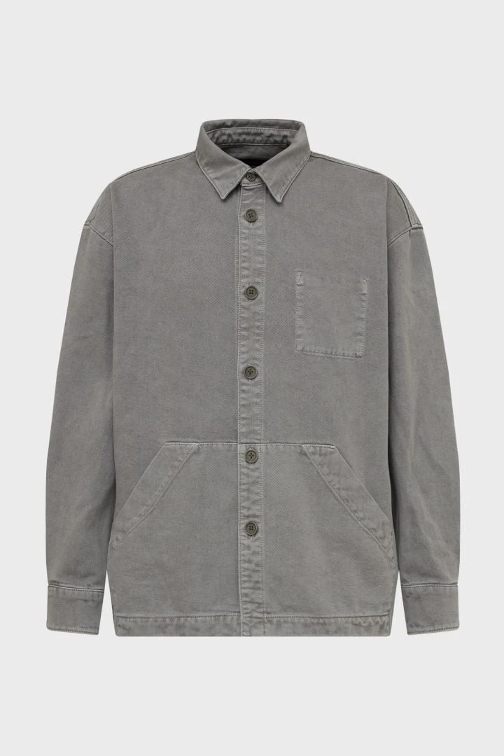 Shirt Mit Eingriffstaschen Grau 8 Shirt Mit Eingriffstaschen Grau - Image 6