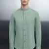 Hemd Mit Stehkragen Aus Baumwoll-Jersey Grün -Drykorn Geschäft 10 47 136169 47254 TAROK 2602 01 01fe56bda2347ee53c506197f47400129e6cce4d 720x1080