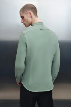 Hemd Mit Stehkragen Aus Baumwoll-Jersey Grün -Drykorn Geschäft 10 47 136169 47254 TAROK 2602 03 45de63b7bd671ed87204cdb4b2168c8219633bd5 720x1080