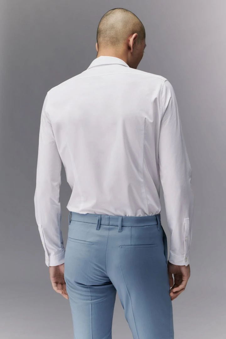 Jersey Businesshemd Weiß 5 Jersey Businesshemd Weiß - Image 3