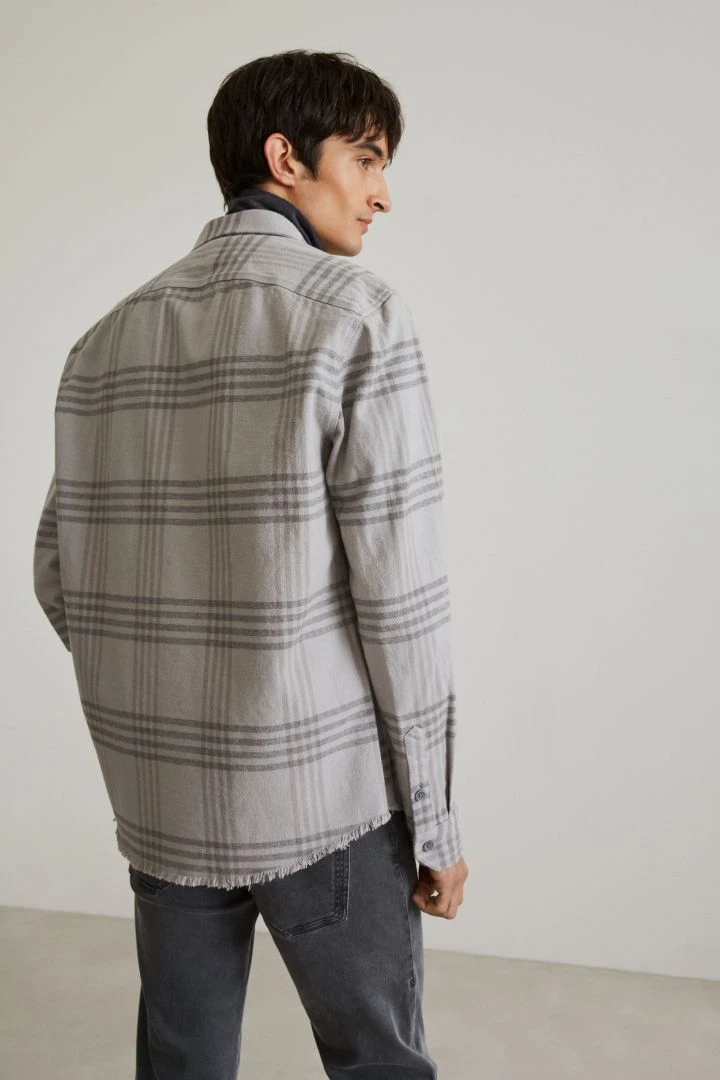 Cozy Karo-Flanellhemd Grau 5 Cozy Karo-Flanellhemd Grau - Image 3