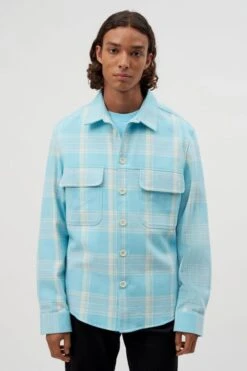 Drykorn Geschäft 17 Baumwollhemd Mit Karo-Muster Blau