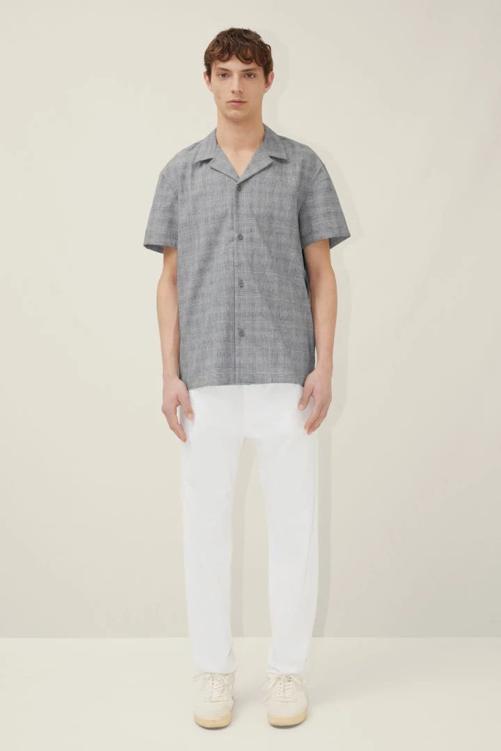 DRYKORN Kurzarmhemd Mit Camp Collar In Feinem Karomuster Blau 4 DRYKORN Kurzarmhemd Mit Camp Collar In Feinem Karomuster Blau - Image 2