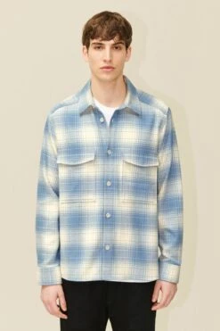 DRYKORN Relaxed Fit Overshirt Aus Robuster Baumwolle Blau