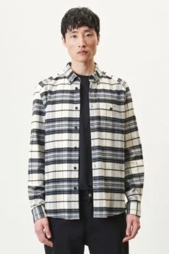 DRYKORN Button Down Hemd Auf Gebrushtem Baumwoll-Twill Grau