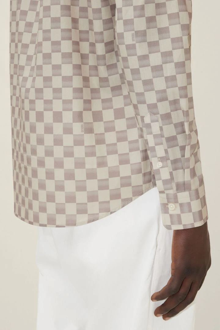 Hemd Mit Checkerboard-Muster Braun 6 Hemd Mit Checkerboard-Muster Braun - Image 4