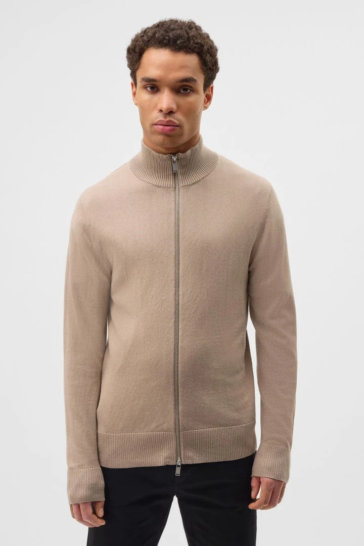 DRYKORN Softe Basic Zip-Jacke Braun 3 DRYKORN Softe Basic Zip-Jacke Braun