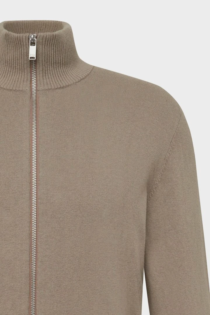 DRYKORN Softe Basic Zip-Jacke Braun 9 DRYKORN Softe Basic Zip-Jacke Braun - Image 7