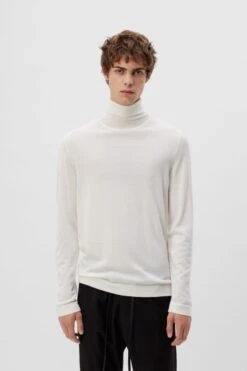 DRYKORN Rollkragenpullover In Merinowolle Off_white