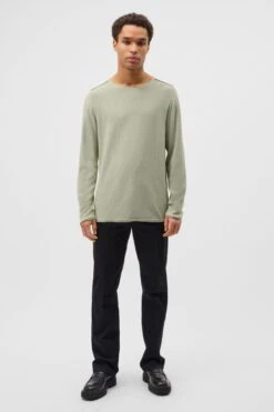 DRYKORN Pullover Mit Rollenden Kanten Aus Reiner Baumwolle Grün -Drykorn Geschäft 10 48 420035 48625 RIK 2803 02 ca99bd734838774879546f0c4057a8c84742bbe2 720x1080