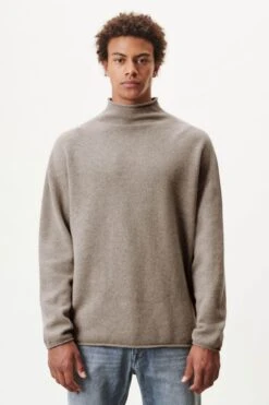 DRYKORN Oversized Rollkragenpullover In Schurwolle Braun