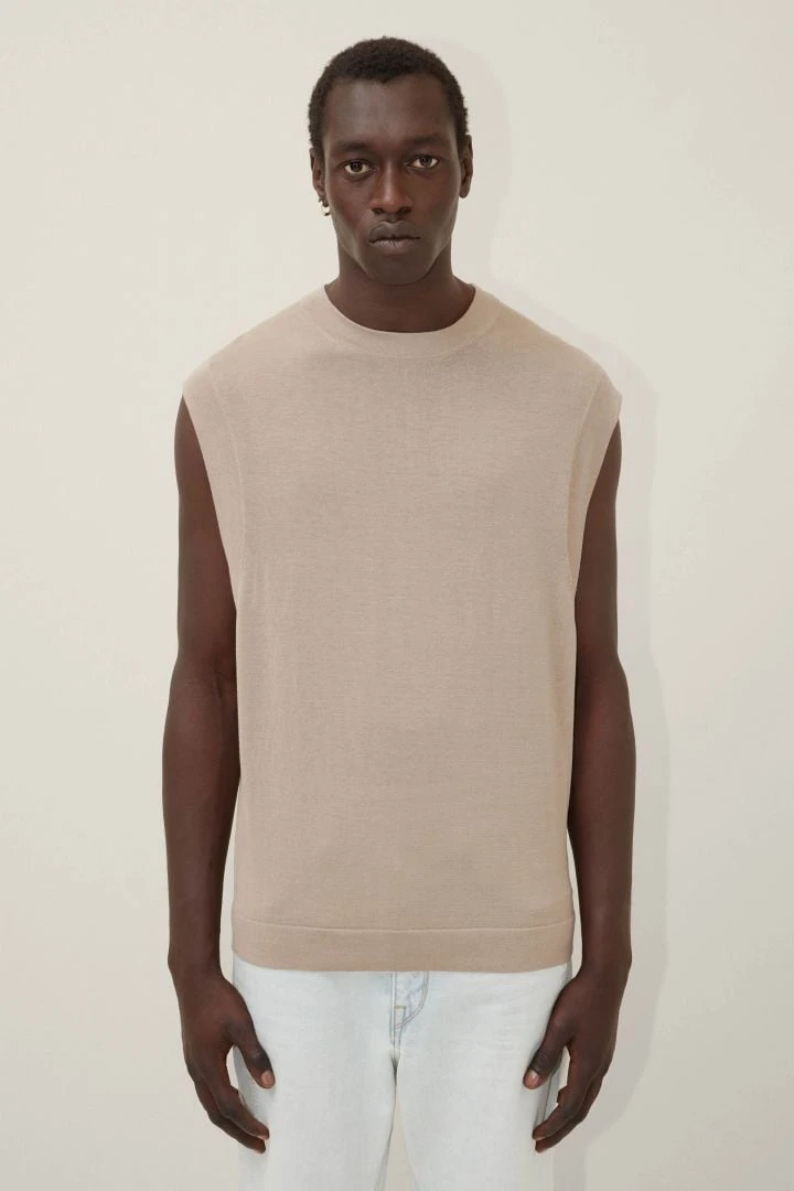 DRYKORN Rundhals Pullunder Braun 3 DRYKORN Rundhals Pullunder Braun