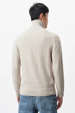 DRYKORN Gerippter Half-Zip Pullover In Baumwoll-Mix Beige -Drykorn Geschäft 10 48 420122 48783 MANUELO 1705 03 9f698bd5b160d994c627b77e81ee0c1a038e7dcc 720x1080