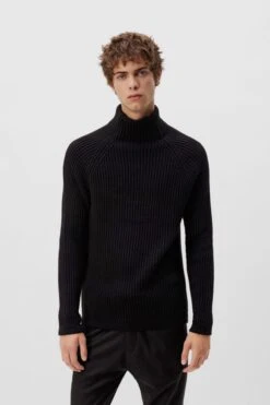 DRYKORN Rollkragenpullover In Alpaka-Woll-Mix Schwarz