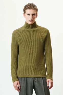 DRYKORN Rollkragenpullover In Alpaka-Woll-Mix Grün