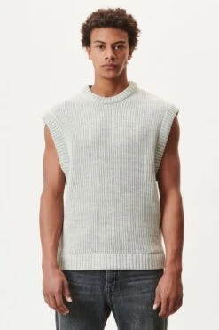 DRYKORN Rundhals Pullunder In Alpaka-Woll-Mix Grau