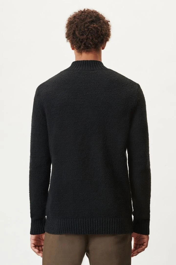 DRYKORN Stehkragenpullover In Boucle-Optik Schwarz 5 DRYKORN Stehkragenpullover In Boucle-Optik Schwarz - Image 3