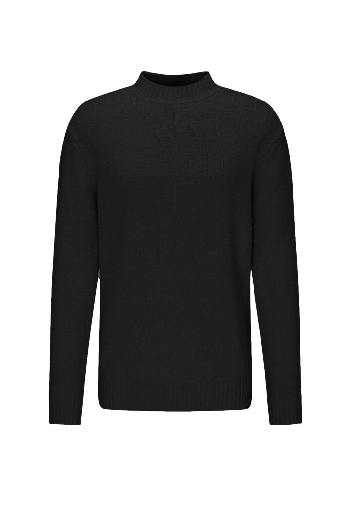 DRYKORN Stehkragenpullover In Boucle-Optik Schwarz 7 DRYKORN Stehkragenpullover In Boucle-Optik Schwarz - Image 5