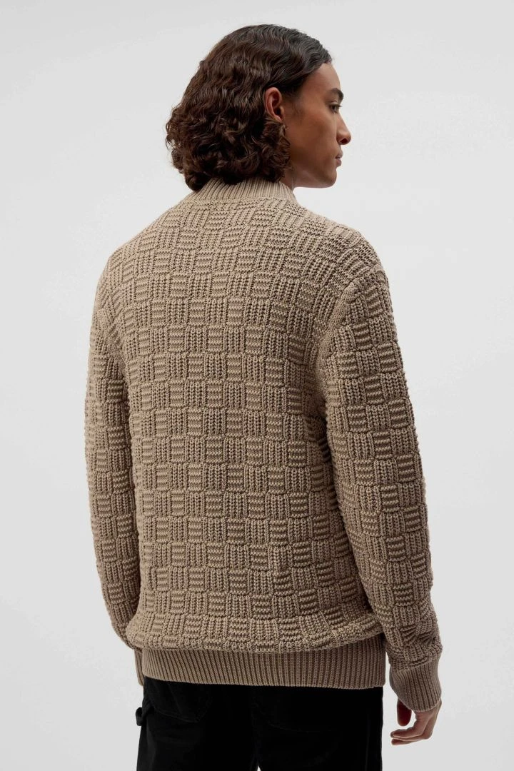 DRYKORN Strick Bomberjacke Mit Struktur Braun 5 DRYKORN Strick Bomberjacke Mit Struktur Braun - Image 3