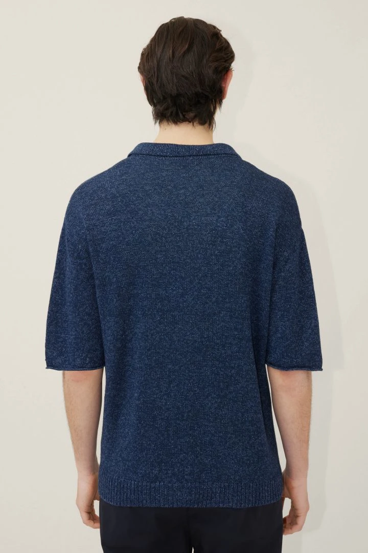 Kurzarm Cardigan Blau 5 Kurzarm Cardigan Blau - Image 3