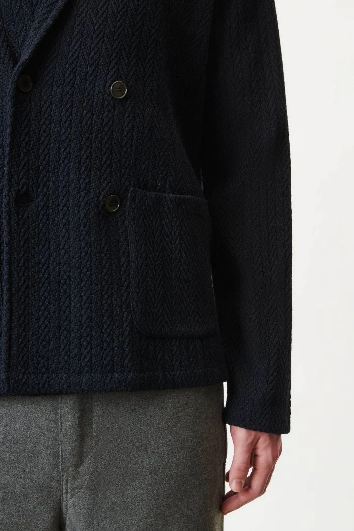 DRYKORN Gestricktes Sakko In Lammwoll-Mix Blau 6 DRYKORN Gestricktes Sakko In Lammwoll-Mix Blau - Image 4