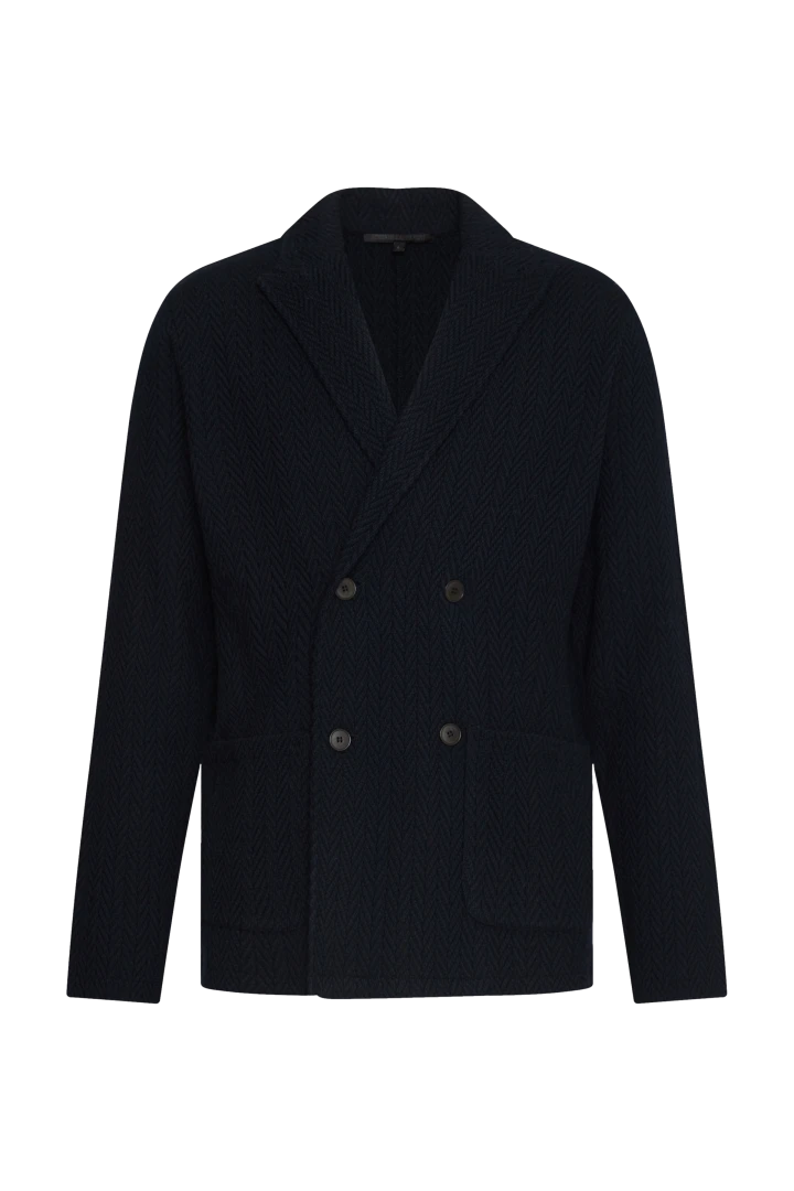 DRYKORN Gestricktes Sakko In Lammwoll-Mix Blau 8 DRYKORN Gestricktes Sakko In Lammwoll-Mix Blau - Image 6