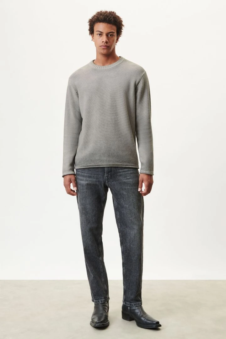 DRYKORN Rundhalspullover In Baumwolle Grau 4 DRYKORN Rundhalspullover In Baumwolle Grau - Image 2