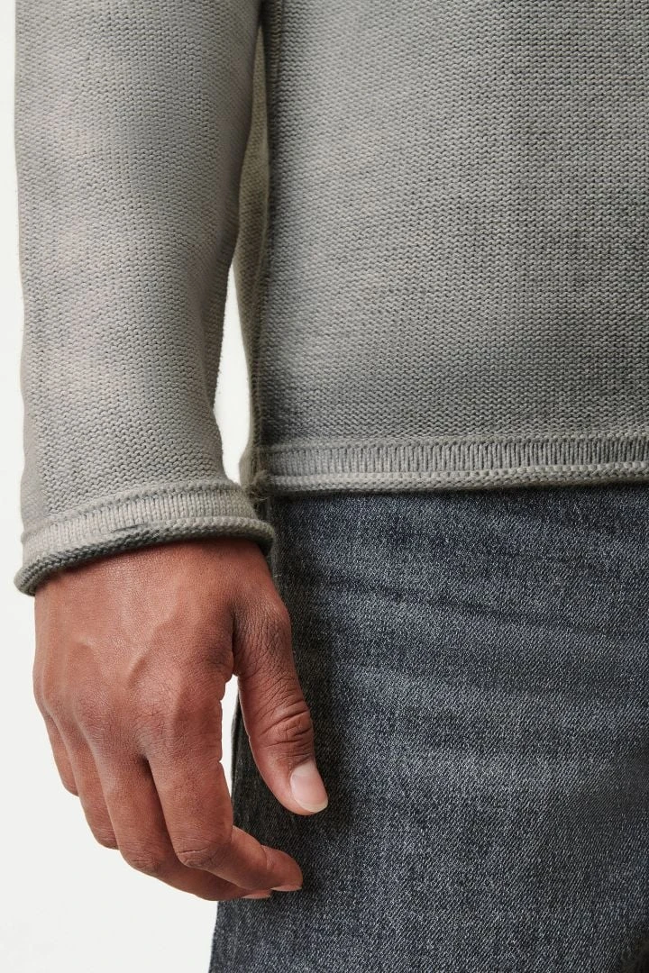 DRYKORN Rundhalspullover In Baumwolle Grau 7 DRYKORN Rundhalspullover In Baumwolle Grau - Image 5