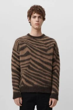 Pullover In Woll-Alpaka-Mix Braun