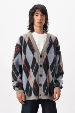 DRYKORN Strickcardigan In Alpaka-Mix Blau