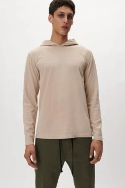 Gewaschener Hoodie Braun