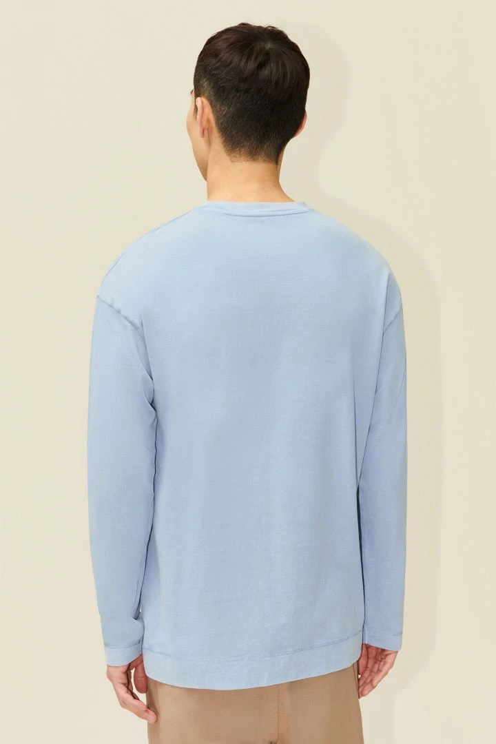 DRYKORN Longsleeve In Gewaschener Optik Blau 5 DRYKORN Longsleeve In Gewaschener Optik Blau - Image 3