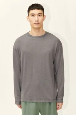 DRYKORN Longsleeve In Gewaschener Optik Grau