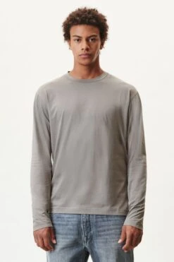 DRYKORN Longsleeve Sweatshirt In Baumwoll-Mix Grau