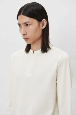 Longsleeve Aus Baumwoll-Mix Off_white