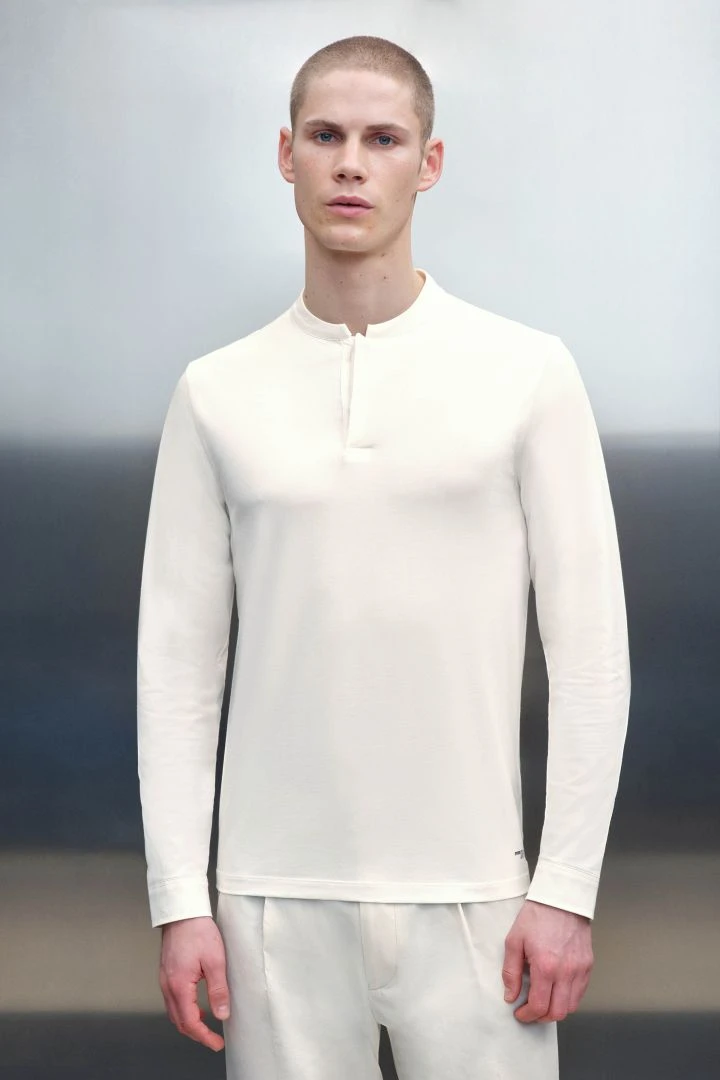 Longsleeve Mit Verdeckter Knopfleiste Off_white 3 Longsleeve Mit Verdeckter Knopfleiste Off_white