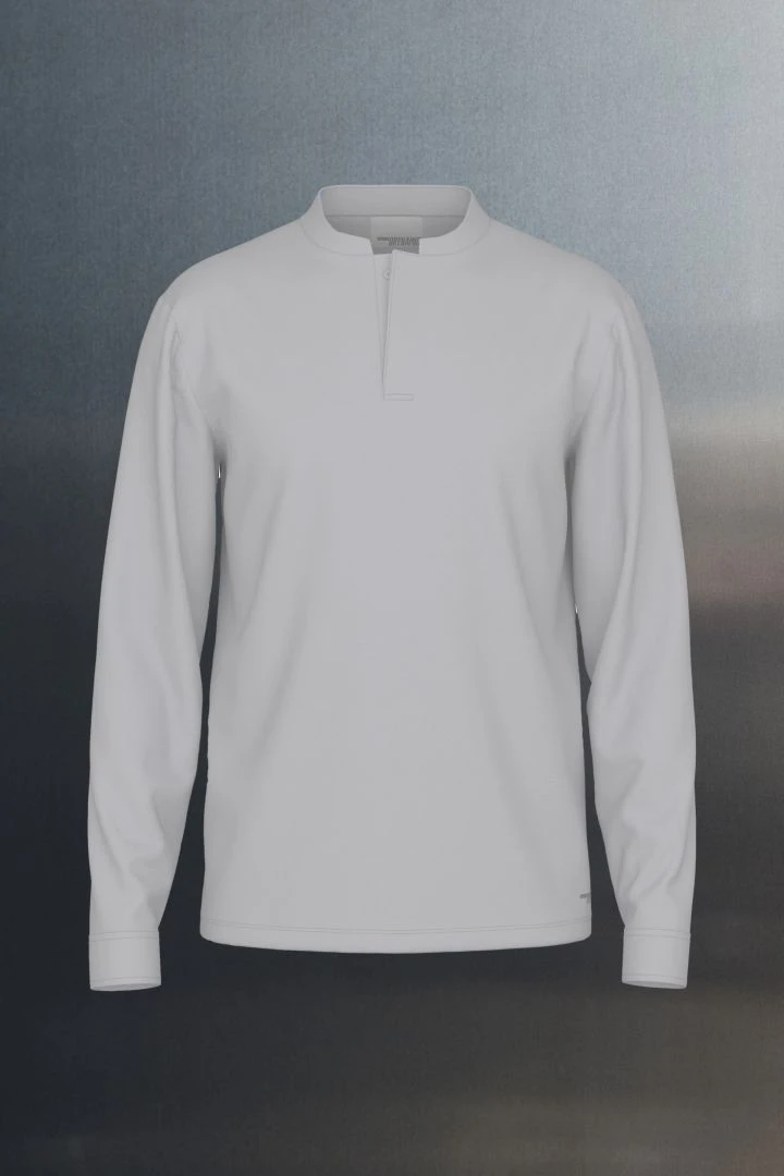 Longsleeve Mit Verdeckter Knopfleiste Grau 9 Longsleeve Mit Verdeckter Knopfleiste Grau - Image 7