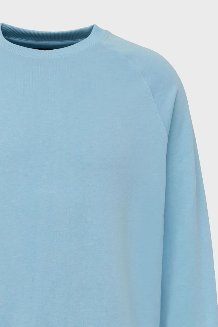 Sweatshirt Aus Baumwoll-Mix Blau 9 Sweatshirt Aus Baumwoll-Mix Blau - Image 7