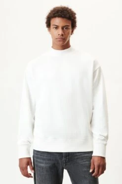 DRYKORN Sweatshirt Mit Stehkragen In Gebrushtem French Terry Off_white