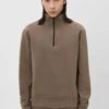 Halfzip Sweatshirt Aus Baumwoll-Mix Braun -Drykorn Geschäft 10 49 522095 49054 RHAGAR 1205 01 2fdff8cf33cd207ee4b17994296eaa972bc523d9 720x1080