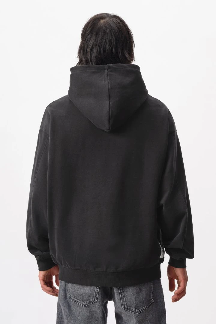 DRYKORN Oversized Hoodie Mit Rippbündchen In Baumwolle Schwarz 5 DRYKORN Oversized Hoodie Mit Rippbündchen In Baumwolle Schwarz - Image 3