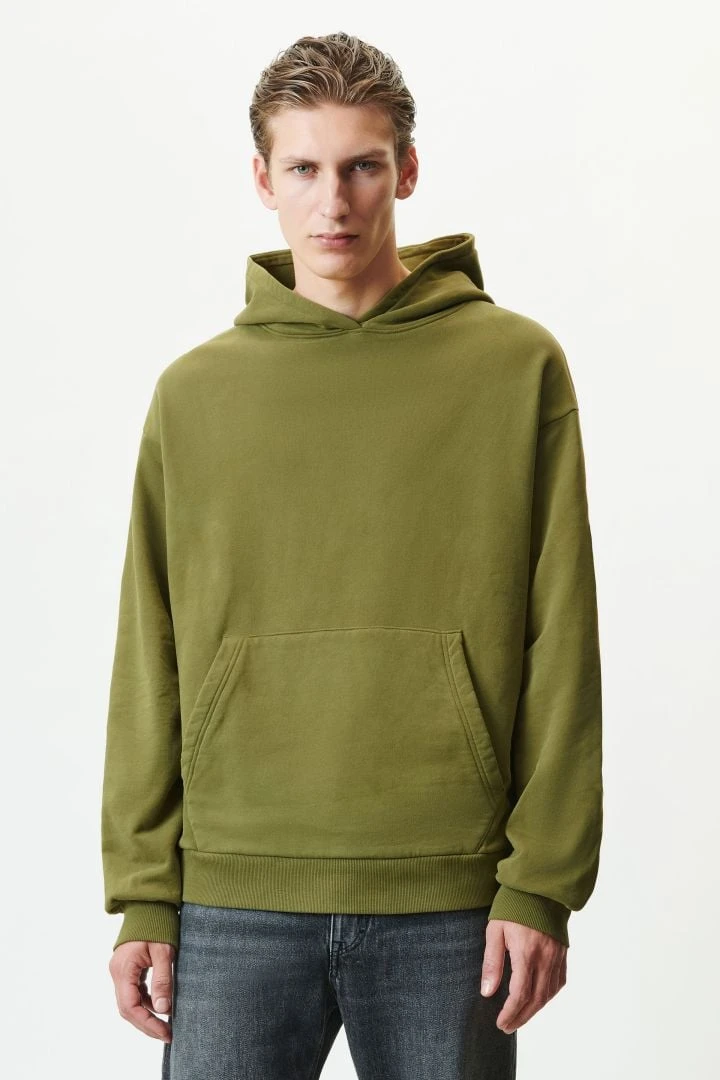 DRYKORN Oversized Hoodie Mit Rippbündchen In Baumwolle Grün 3 DRYKORN Oversized Hoodie Mit Rippbündchen In Baumwolle Grün