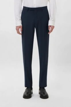 Klassische Slim Fit Hose Mit Bi-Stretch Blau