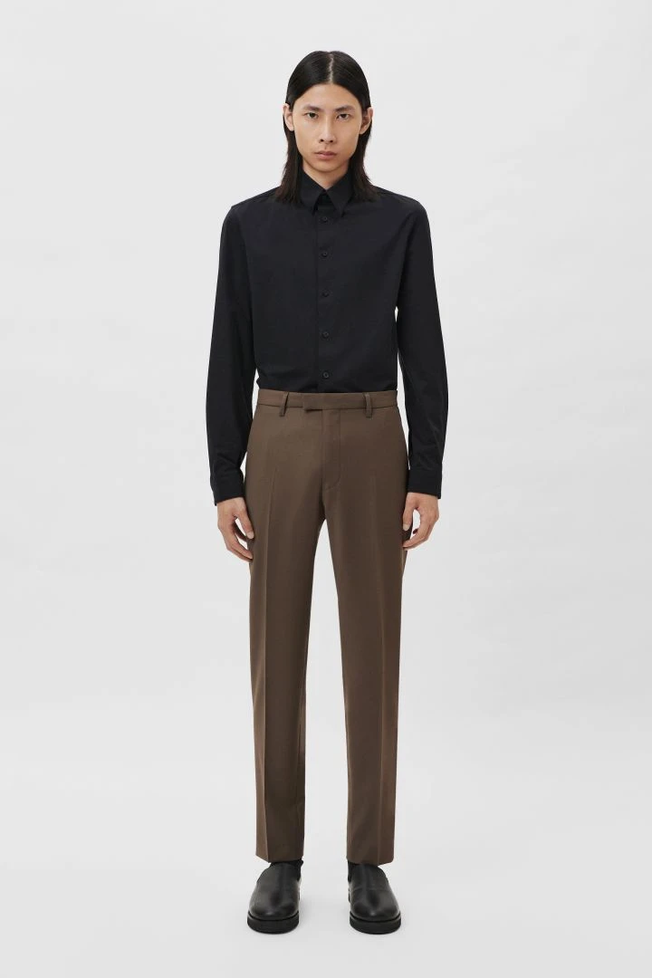 Klassisches Tight Fit Hemd Aus Elastischem Jersesy Schwarz 4 Klassisches Tight Fit Hemd Aus Elastischem Jersesy Schwarz - Image 2